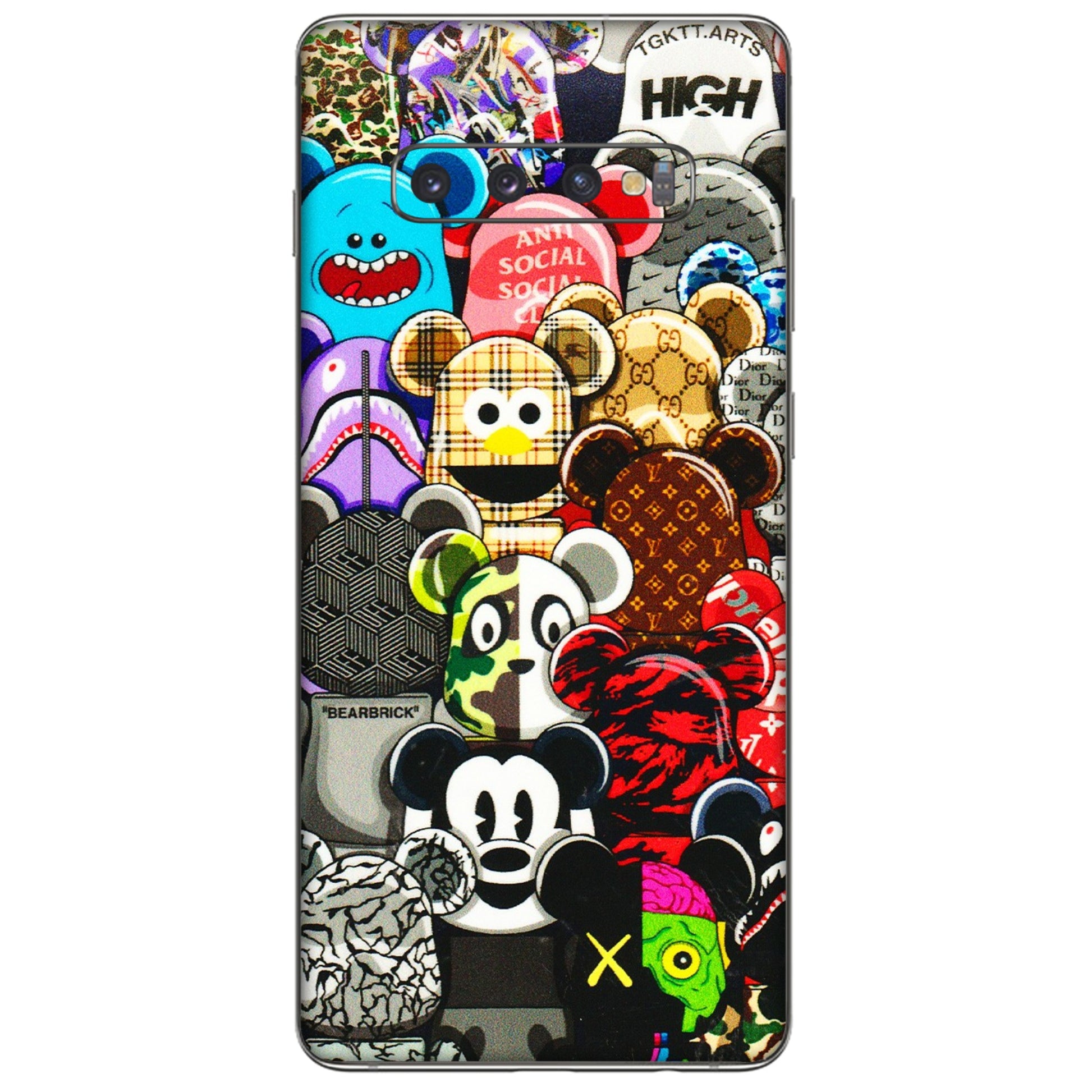 Samsung A/S Series Phone Skins (All Models) - More Mickey Mouses - 3D Embossed Finish (L-118) Samsung Galaxy S10 Plus