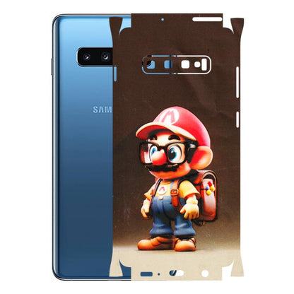 Samsung A/S Series Phone Skins (All Models) - Little Mario - 3D Embossed Finish (L-119) Samsung Galaxy S10 Plus