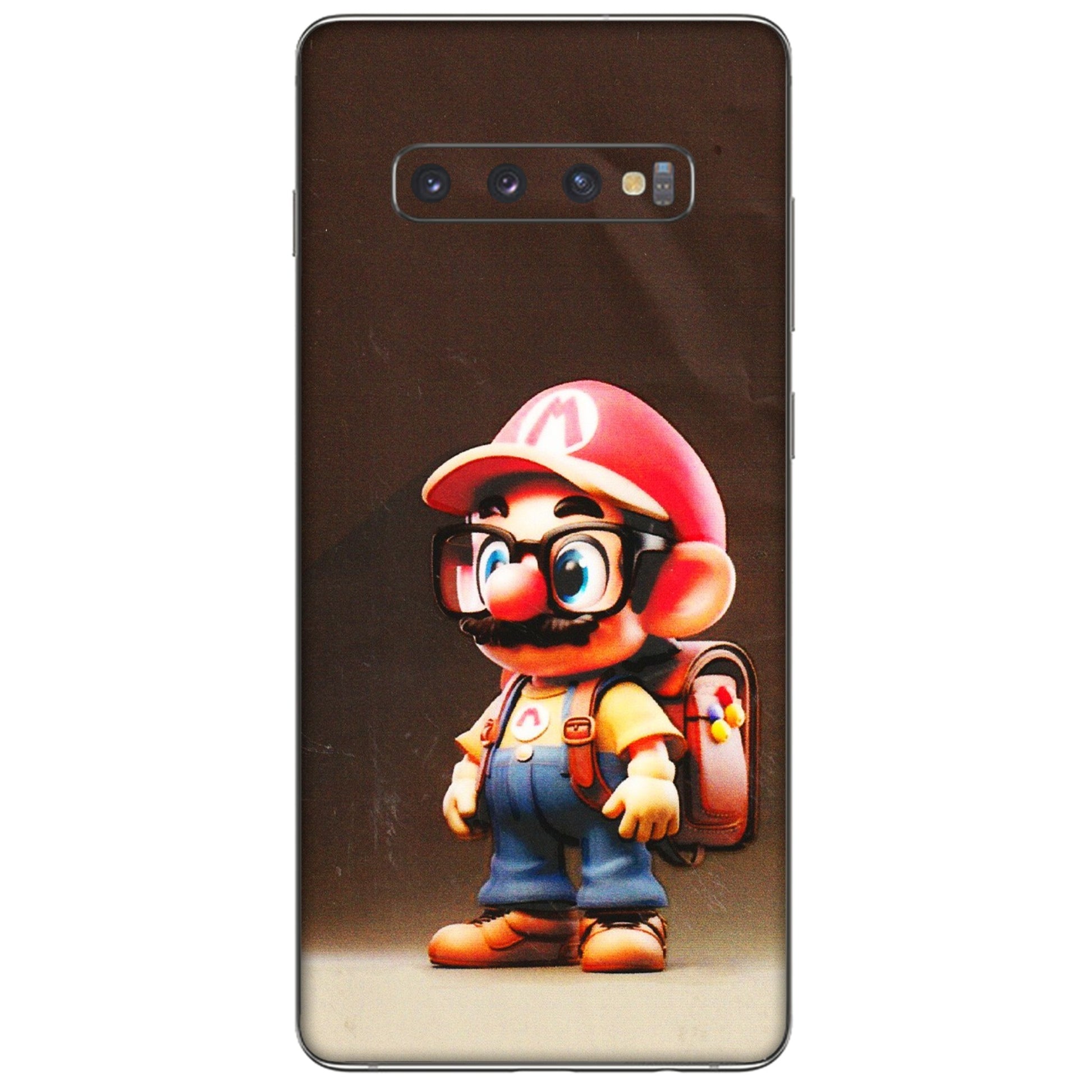 Samsung A/S Series Phone Skins (All Models) - Little Mario - 3D Embossed Finish (L-119) Samsung Galaxy S10 Plus