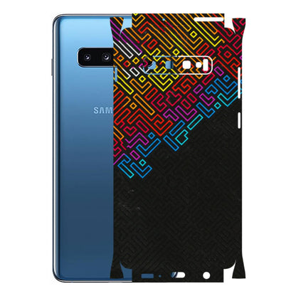 Samsung A/S Series Phone Skins (All Models) - Dotme Pattern Art - 3D Embossed Finish (L-121) Samsung Galaxy S10 Plus