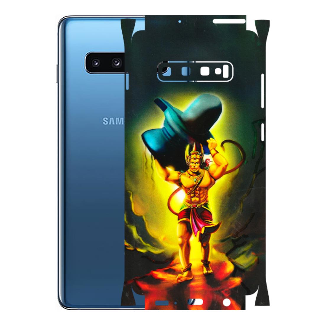 Samsung A/S Series Phone Skins (All Models) - Hanuman Ji - 3D Embossed Finish (L-128) Samsung Galaxy S10 Plus