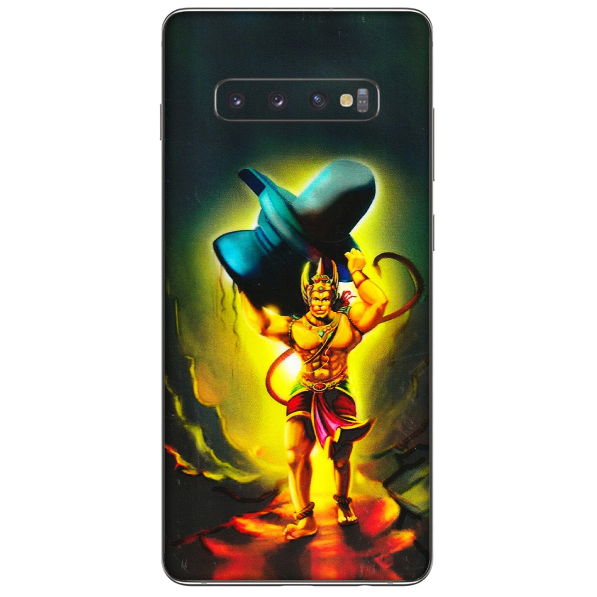 Samsung A/S Series Phone Skins (All Models) - Hanuman Ji - 3D Embossed Finish (L-128) Samsung Galaxy S10 Plus