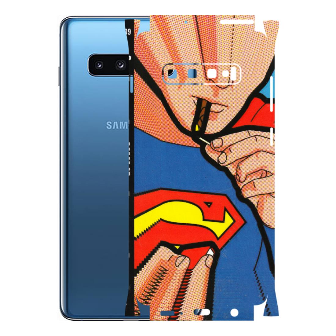 Samsung A/S Series Phone Skins (All Models) - Superman Sutta - 3D Embossed Finish (L-130) Samsung Galaxy S10 Plus