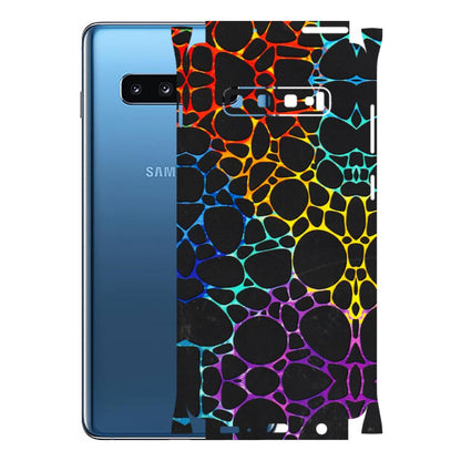 Samsung A/S Series Phone Skins (All Models) - Abstract Art MultiColour - 3D Embossed Finish (L-133) Samsung Galaxy S10 Plus