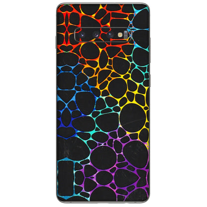 Samsung A/S Series Phone Skins (All Models) - Abstract Art MultiColour - 3D Embossed Finish (L-133) Samsung Galaxy S10 Plus