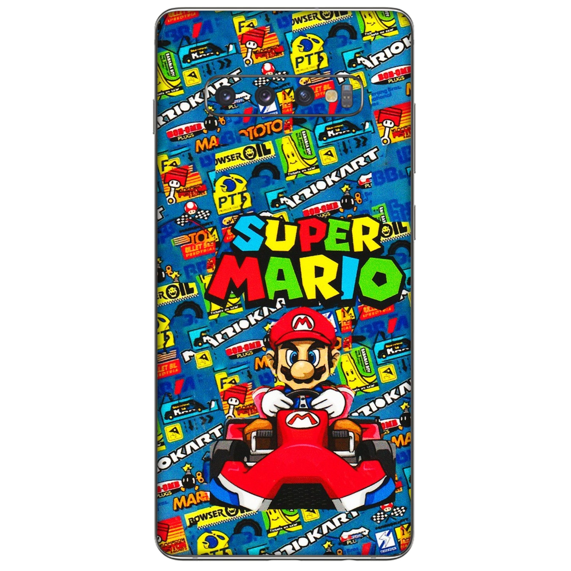 Samsung A/S Series Phone Skins (All Models) - Super Mario Kart - 3D Embossed Finish (L-140) Samsung Galaxy S10 Plus