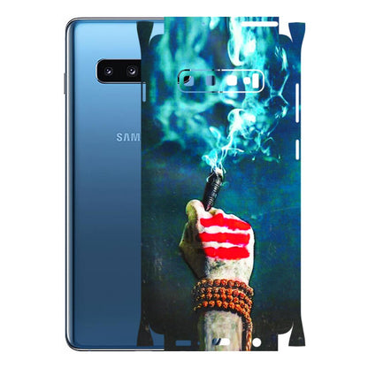 Samsung A/S Series Phone Skins (All Models) - Mahadev Bhakt - 3D Embossed Finish (L-146) Samsung Galaxy S10 Plus