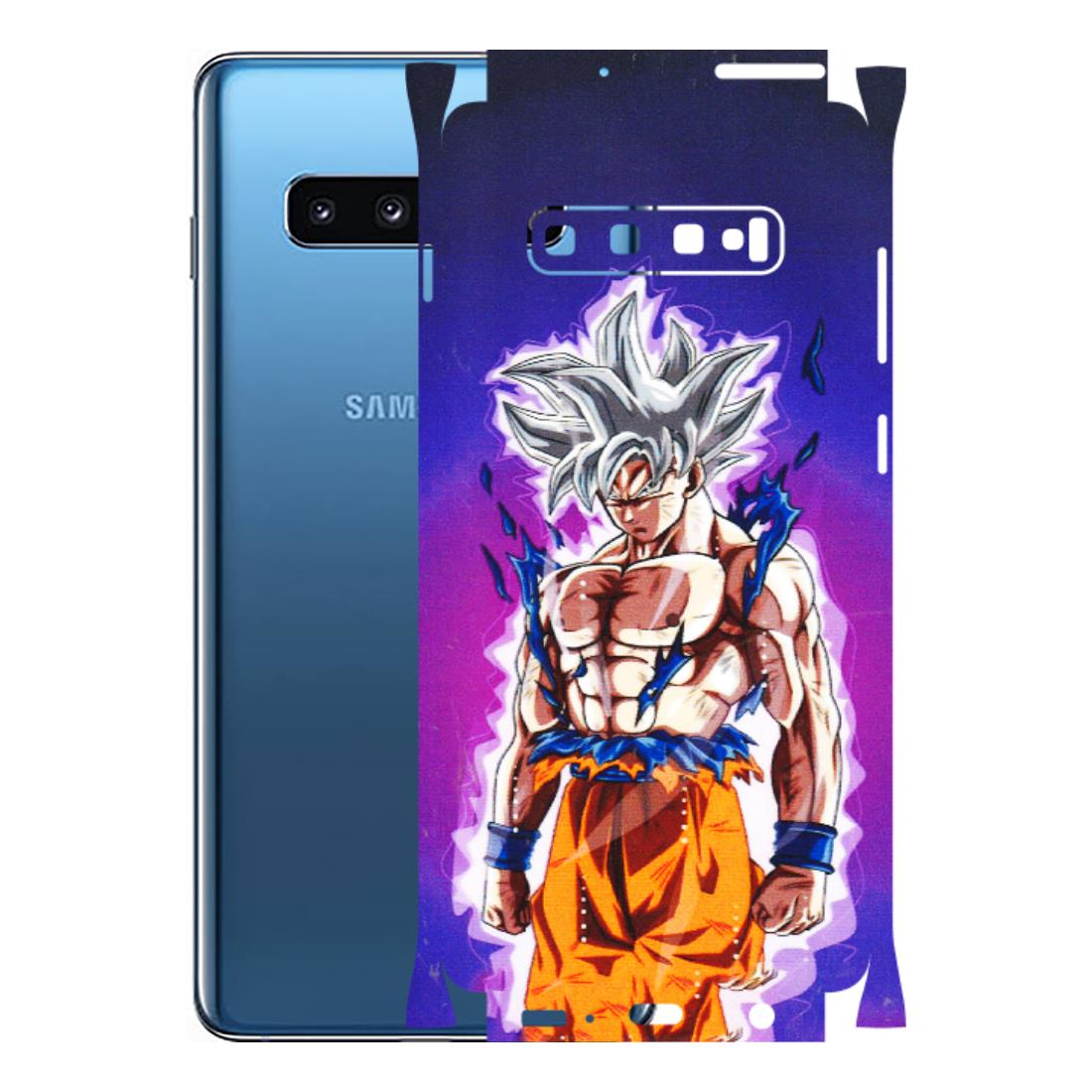 Samsung A/S Series Phone Skins (All Models) - Goku Purple Anime - 3D Embossed Finish (L-147) Samsung Galaxy S10 Plus