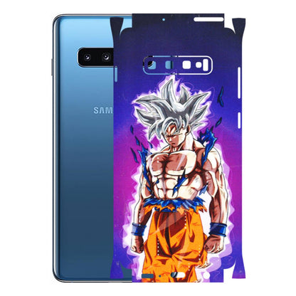 Samsung A/S Series Phone Skins (All Models) - Goku Purple Anime - 3D Embossed Finish (L-147) Samsung Galaxy S10 Plus