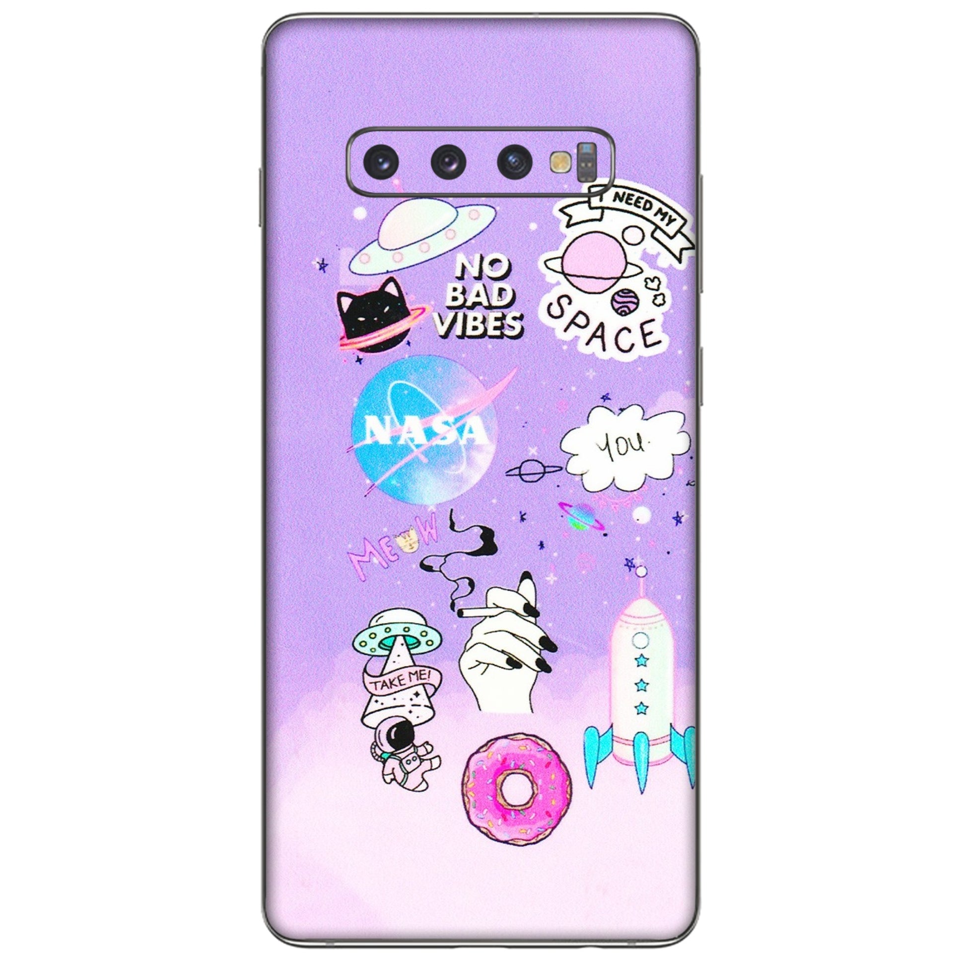 Samsung A/S Series Phone Skins (All Models) - I Need My Nasa Skin - 3D Embossed Finish (L-149) Samsung Galaxy S10 Plus