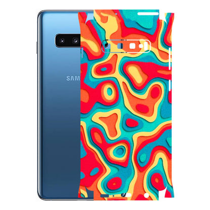 Samsung A/S Series Phone Skins (All Models) - Abstract Swirl - 3D Embossed Finish (L-150) Samsung Galaxy S10 Plus