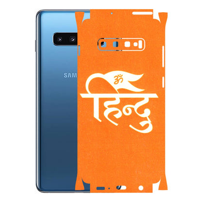 Samsung A/S Series Phone Skins (All Models) - Hindu Kesari - 3D Embossed Finish (L-154) Samsung Galaxy S10 Plus