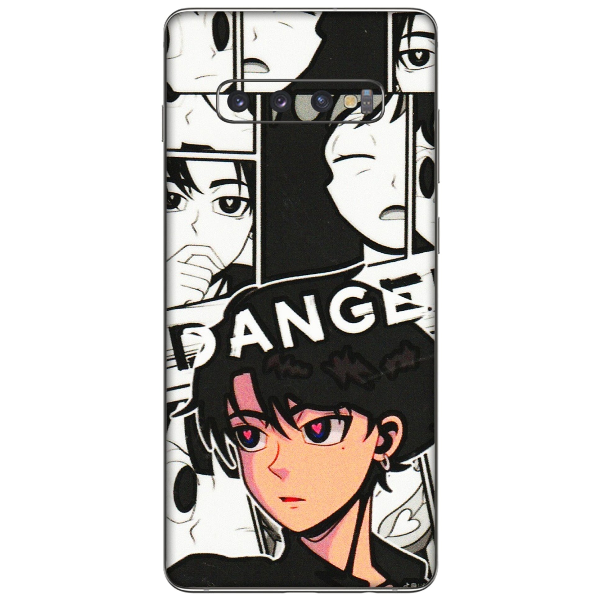 Samsung A/S Series Phone Skins (All Models) - Danger Anime - 3D Embossed Finish (L-155) Samsung Galaxy S10 Plus