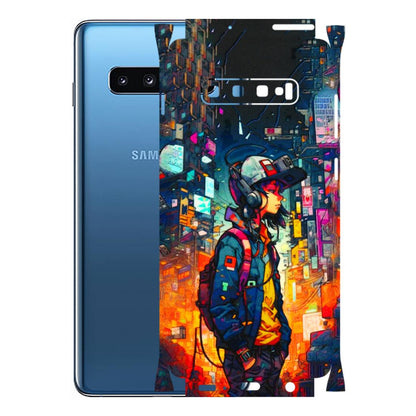Samsung A/S Series Phone Skins (All Models) - Street Anime Guy - 3D Embossed Finish (L-158) Samsung Galaxy S10 Plus