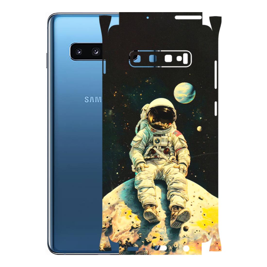 Samsung A/S Series Phone Skins (All Models) - Astronaut in Space - 3D Embossed Finish (L-16) Samsung Galaxy S10 Plus