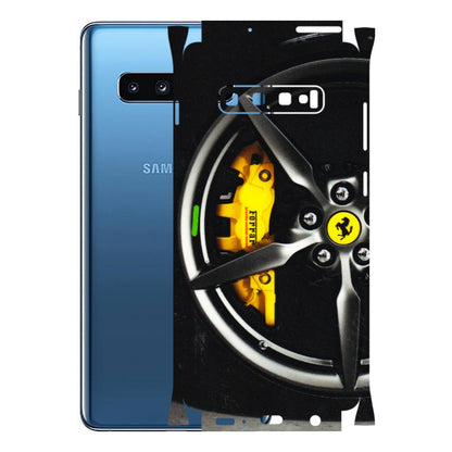 Samsung A/S Series Phone Skins (All Models) - Ferrari Wheel Alloy - 3D Embossed Finish (L-173) Samsung Galaxy S10 Plus