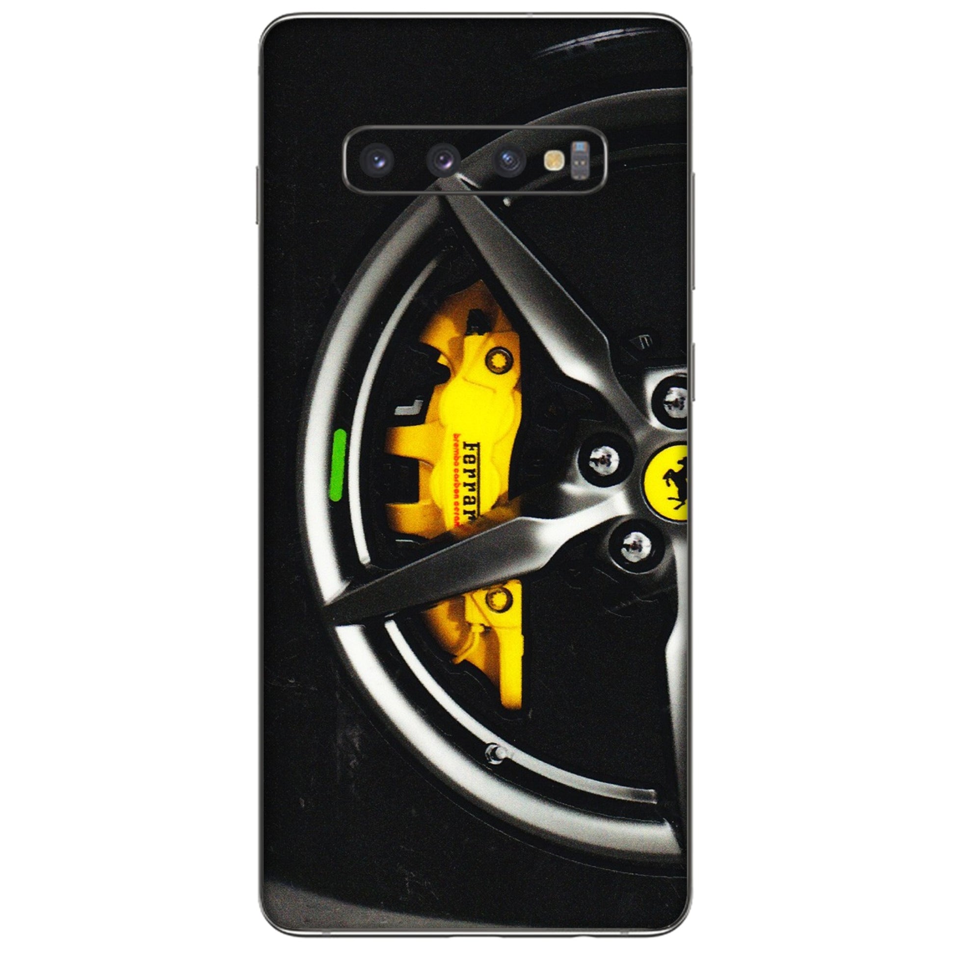 Samsung A/S Series Phone Skins (All Models) - Ferrari Wheel Alloy - 3D Embossed Finish (L-173) Samsung Galaxy S10 Plus