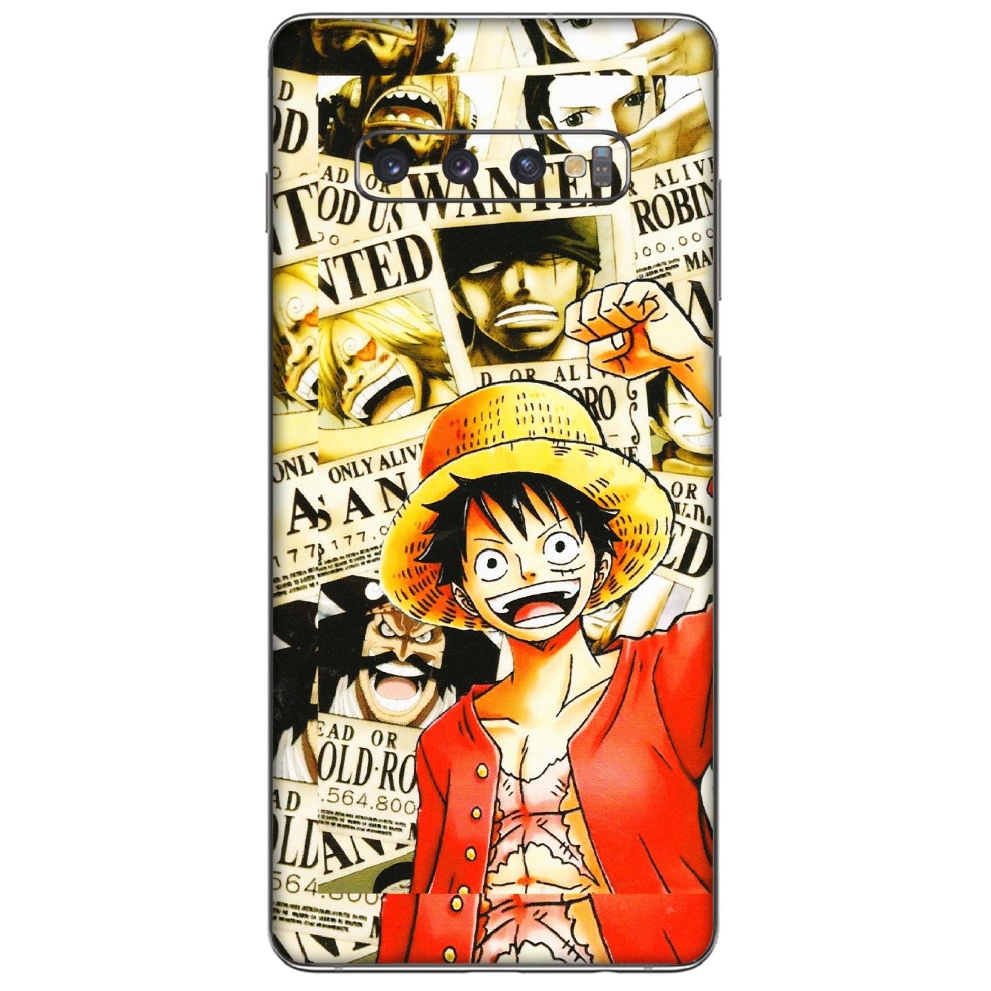 Samsung A/S Series Phone Skins (All Models) - Luffy Anime - 3D Embossed Finish (L-177) Samsung Galaxy S10 Plus