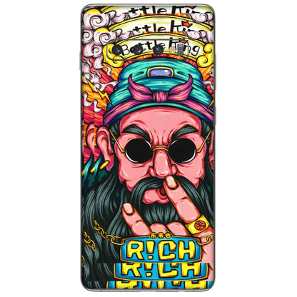 Samsung A/S Series Phone Skins (All Models) - Battle King Dude Face - 3D Embossed Finish (L-178) Samsung Galaxy S10 Plus
