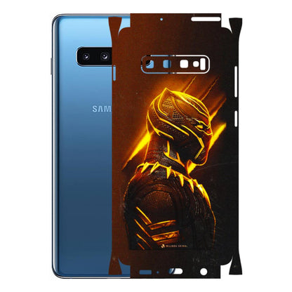 Samsung A/S Series Phone Skins (All Models) - Gold Black Panther - 3D Embossed Finish (L-181) Samsung Galaxy S10 Plus