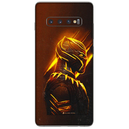 Samsung A/S Series Phone Skins (All Models) - Gold Black Panther - 3D Embossed Finish (L-181) Samsung Galaxy S10 Plus