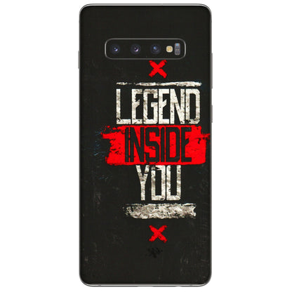 Samsung A/S Series Phone Skins (All Models) - Legend Inside You - 3D Embossed Finish (L-186) Samsung Galaxy S10 Plus