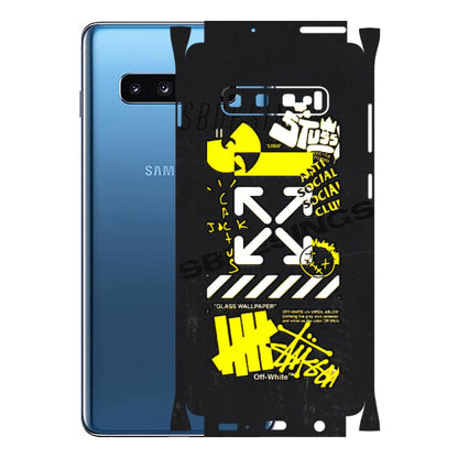 Samsung A/S Series Phone Skins (All Models) - Anti Social Graffiti - 3D Embossed Finish (L-198) Samsung Galaxy S10 Plus