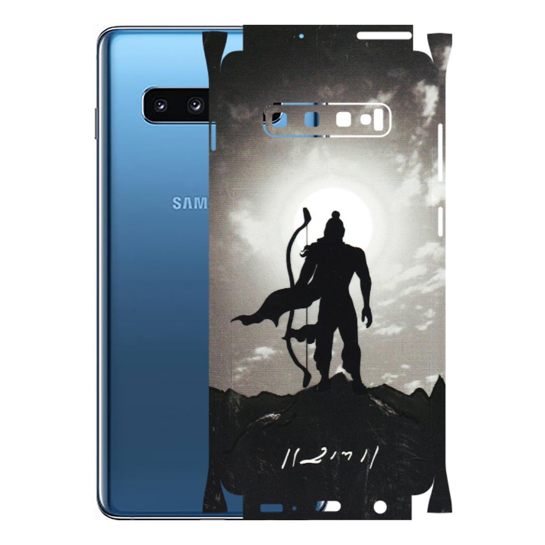 Samsung A/S Series Phone Skins (All Models) - Jai Siya Ram - 3D Embossed Finish (L-200) Samsung Galaxy S10 Plus