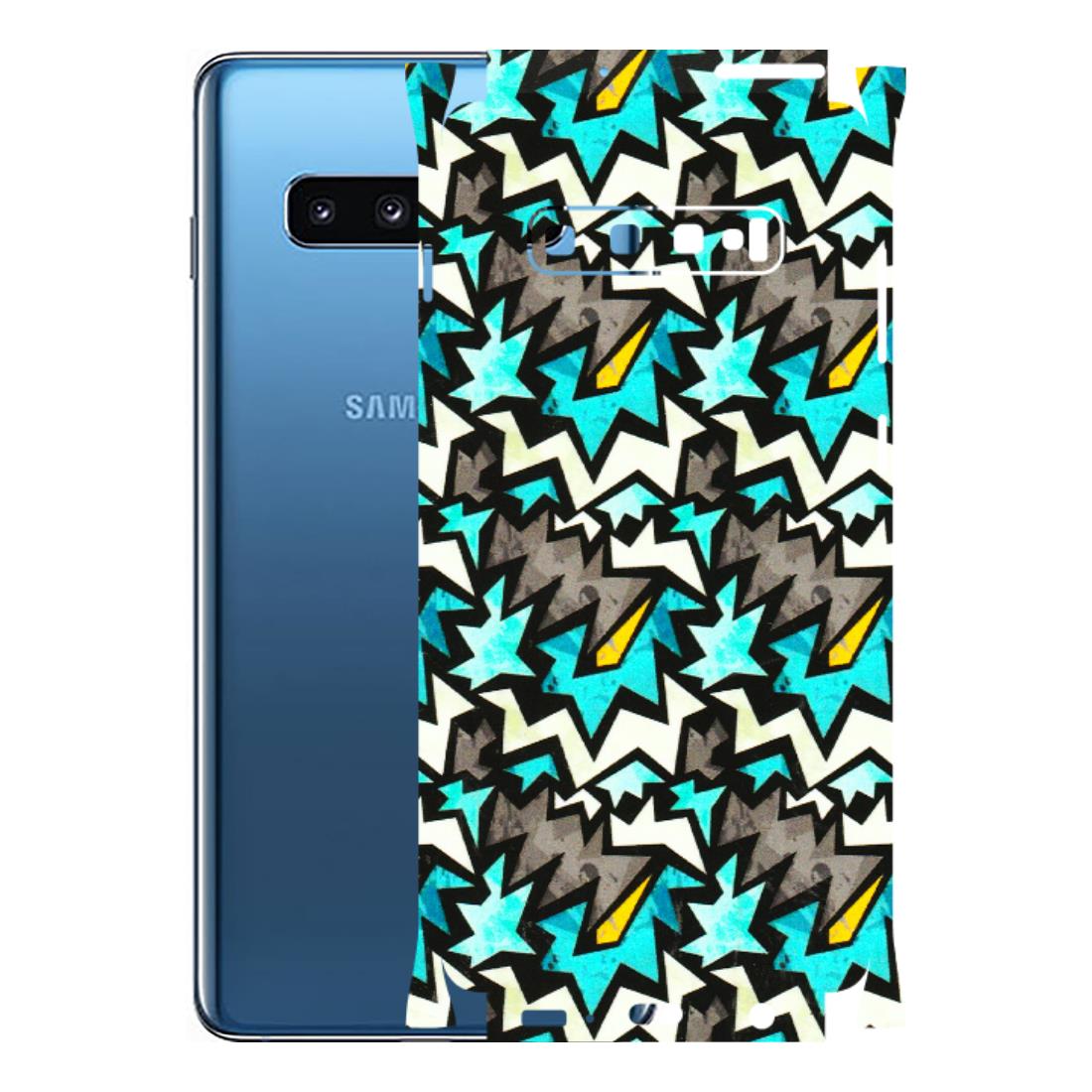 Samsung A/S Series Phone Skins (All Models) - Funky Zig Zag - 3D Embossed Finish (L-223) Samsung Galaxy S10 Plus
