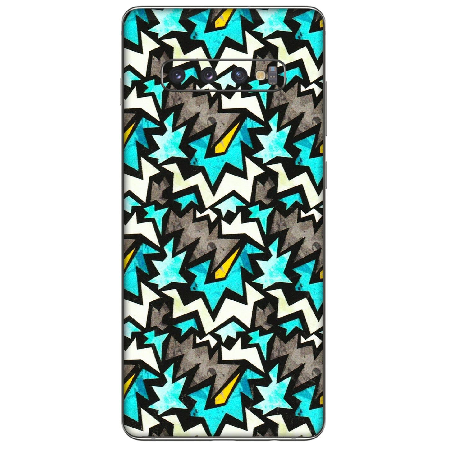 Samsung A/S Series Phone Skins (All Models) - Funky Zig Zag - 3D Embossed Finish (L-223) Samsung Galaxy S10 Plus