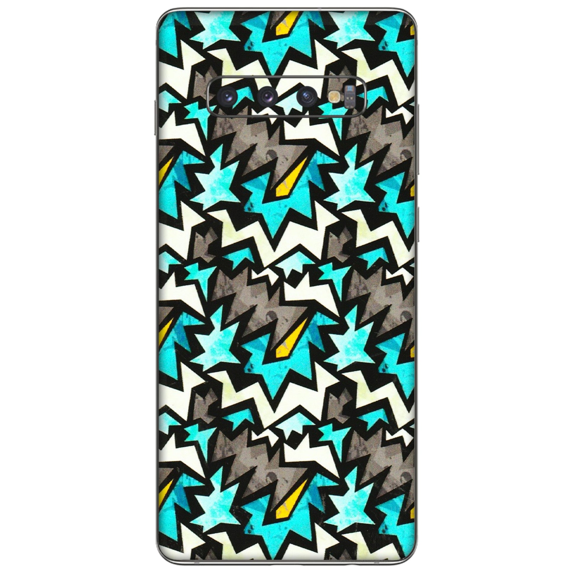 Samsung A/S Series Phone Skins (All Models) - Funky Zig Zag - 3D Embossed Finish (L-223) Samsung Galaxy S10 Plus