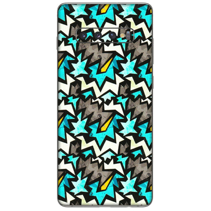 Samsung A/S Series Phone Skins (All Models) - Funky Zig Zag - 3D Embossed Finish (L-223) Samsung Galaxy S10 Plus