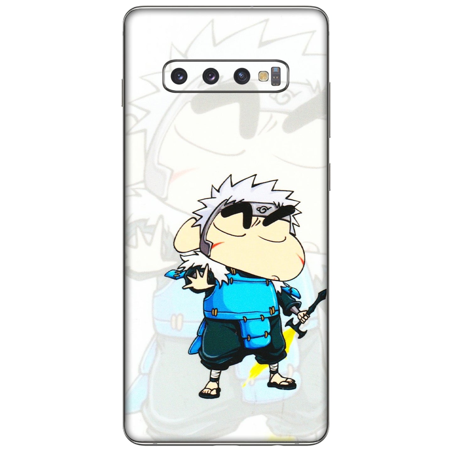 Samsung A/S Series Phone Skins (All Models) - Angry Young Shinchan - 3D Embossed Finish (L-226) Samsung Galaxy S10 Plus