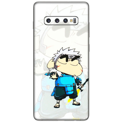 Samsung A/S Series Phone Skins (All Models) - Angry Young Shinchan - 3D Embossed Finish (L-226) Samsung Galaxy S10 Plus