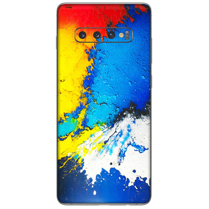 Samsung A/S Series Phone Skins (All Models) - Acrylic Paint Spill - 3D Embossed Finish (L-229) Samsung Galaxy S10 Plus