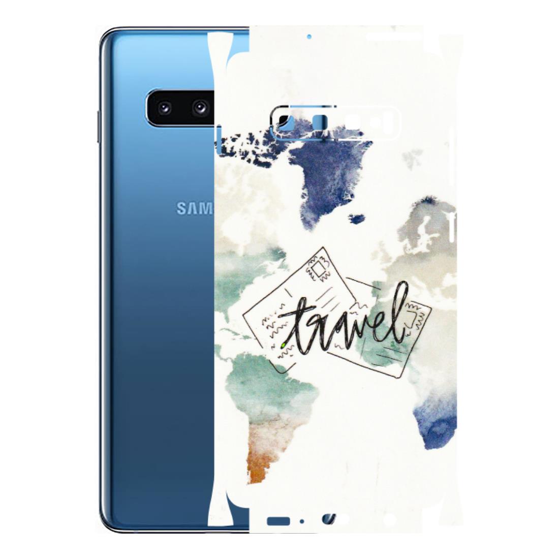 Samsung A/S Series Phone Skins (All Models) - Travel The World - 3D Embossed Finish (L-232) Samsung Galaxy S10 Plus