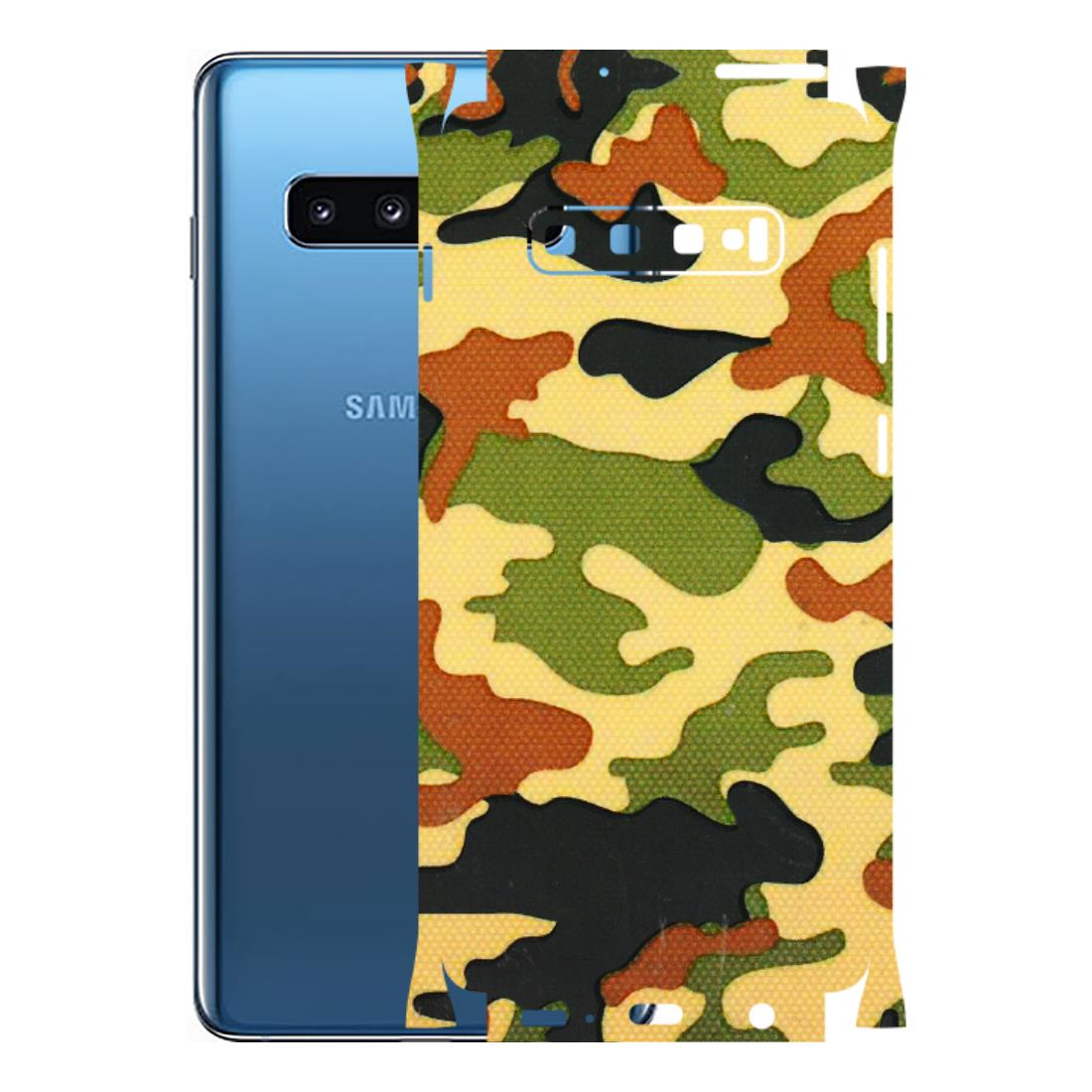 Samsung A/S Series Phone Skins (All Models) - Indian Military - 3D Embossed Finish (L-234) Samsung Galaxy S10 Plus