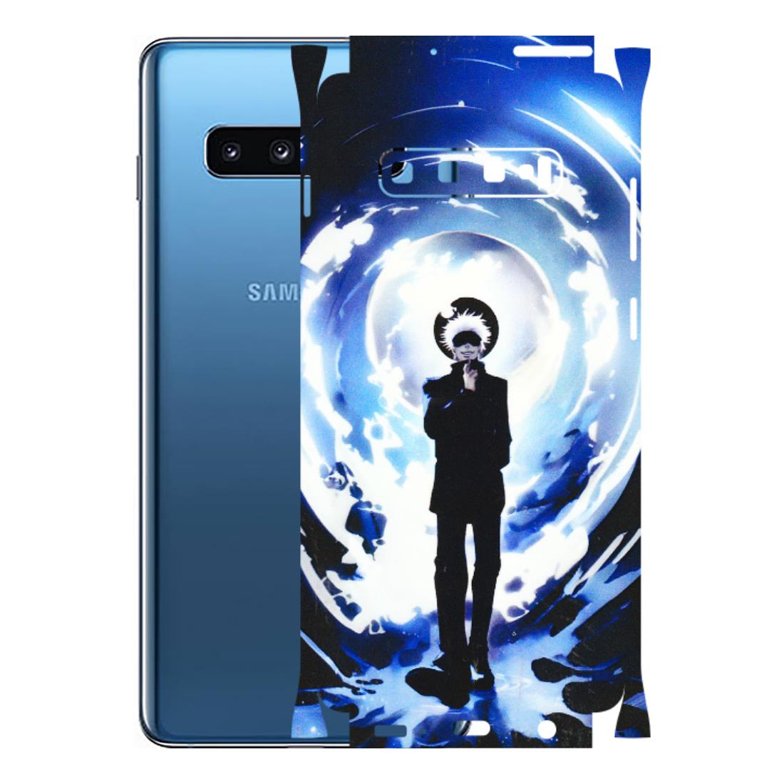 Samsung A/S Series Phone Skins (All Models) - Satoru Gojo Dark Blue - 3D Embossed Finish (L-235) Samsung Galaxy S10 Plus