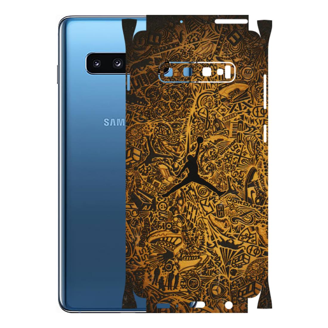 Samsung A/S Series Phone Skins (All Models) - Premium Gold Basketball Player - 3D Embossed Finish (L-236) Samsung Galaxy S10 Plus
