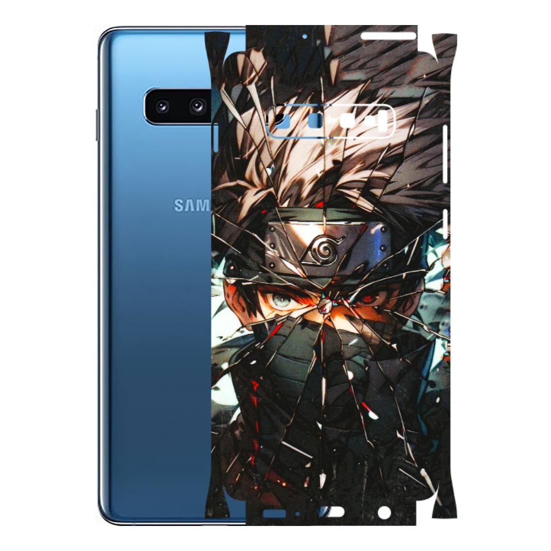 Samsung A/S Series Phone Skins (All Models) - Kakashi Shattered Glass Effect - 3D Embossed Finish (L-237) Samsung Galaxy S10 Plus