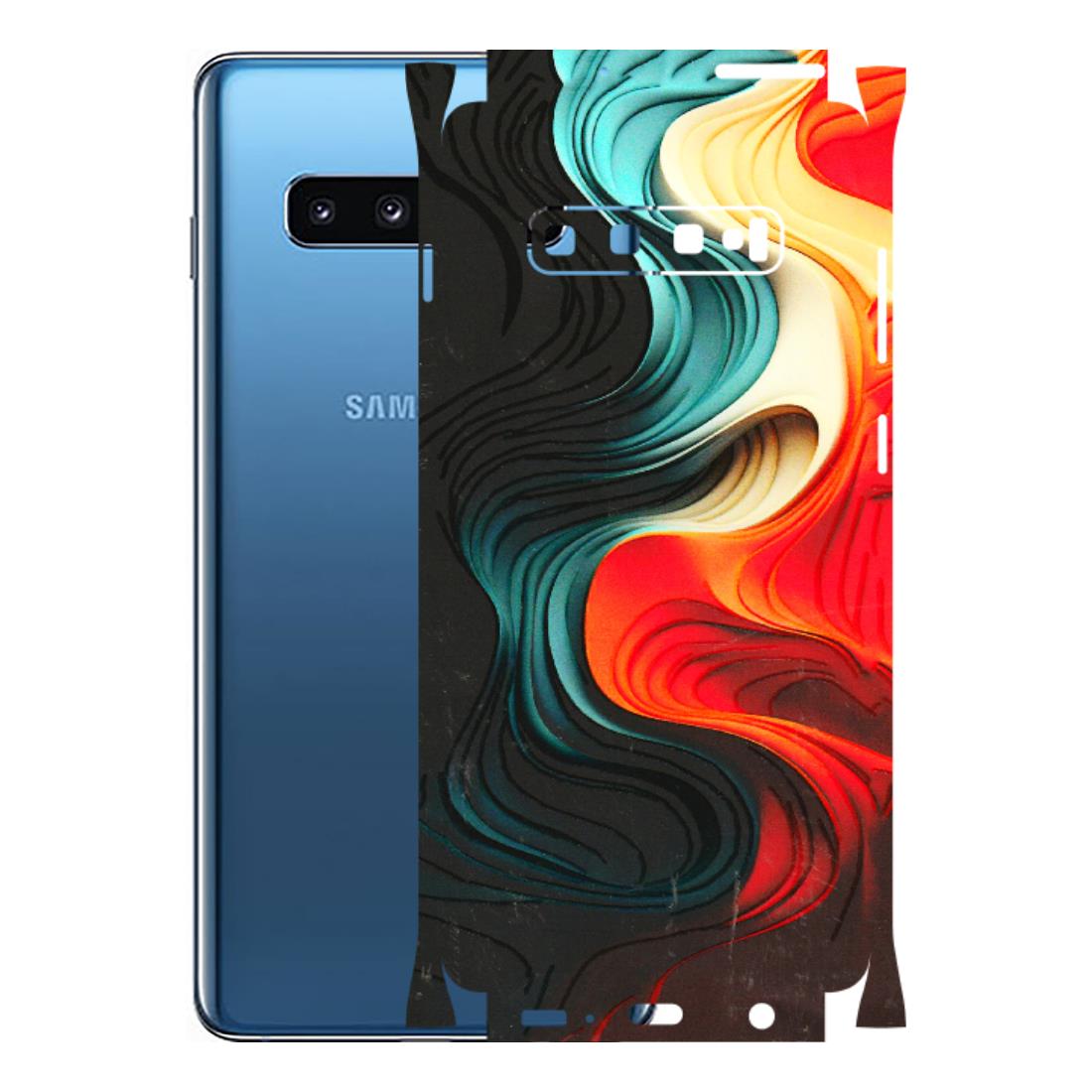 Samsung A/S Series Phone Skins (All Models) - The Silky Swirl - 3D Embossed Finish (L-240) Samsung Galaxy S10 Plus