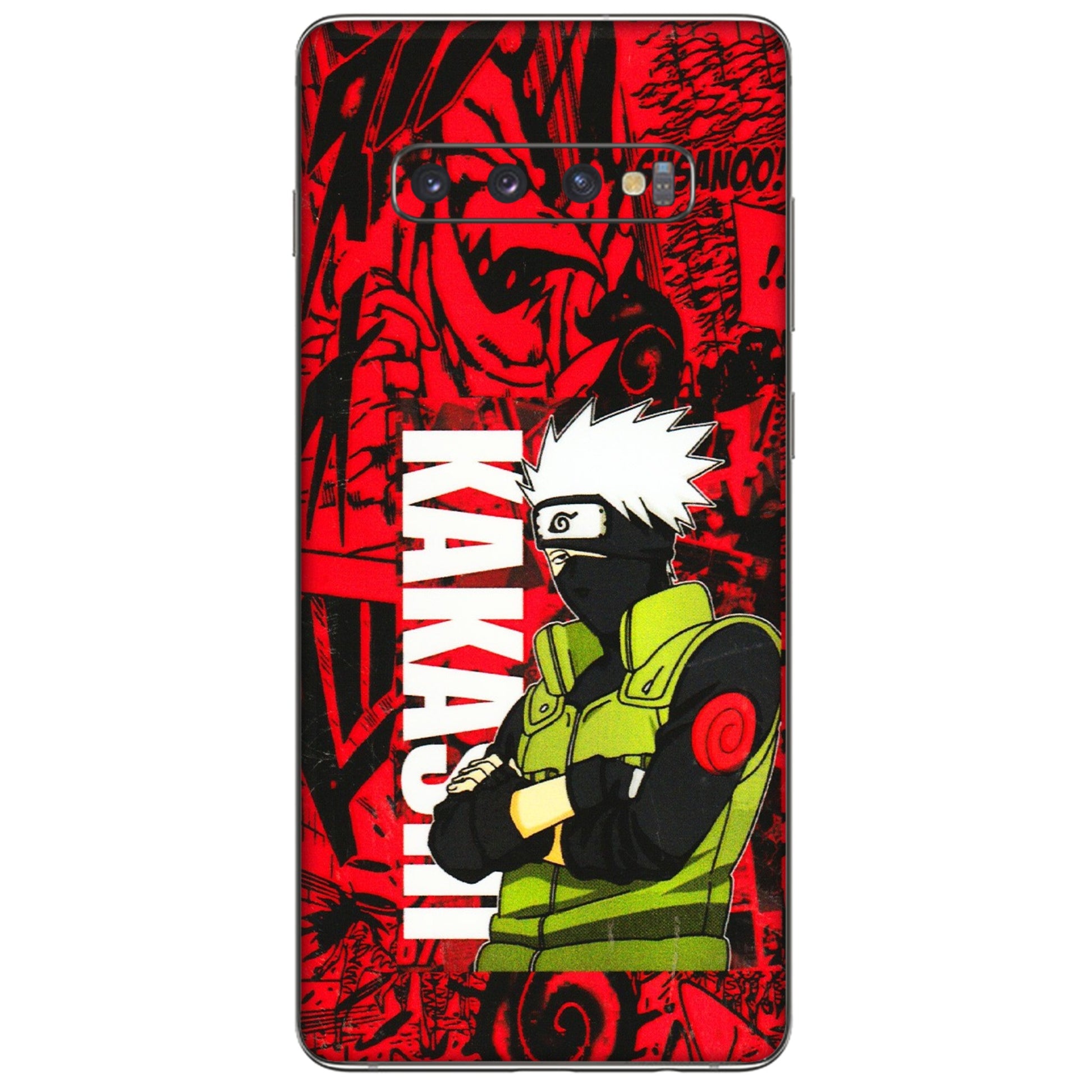 Samsung A/S Series Phone Skins (All Models) - Kakashi Red Anime - 3D Embossed Finish (L-251) Samsung Galaxy S10 Plus