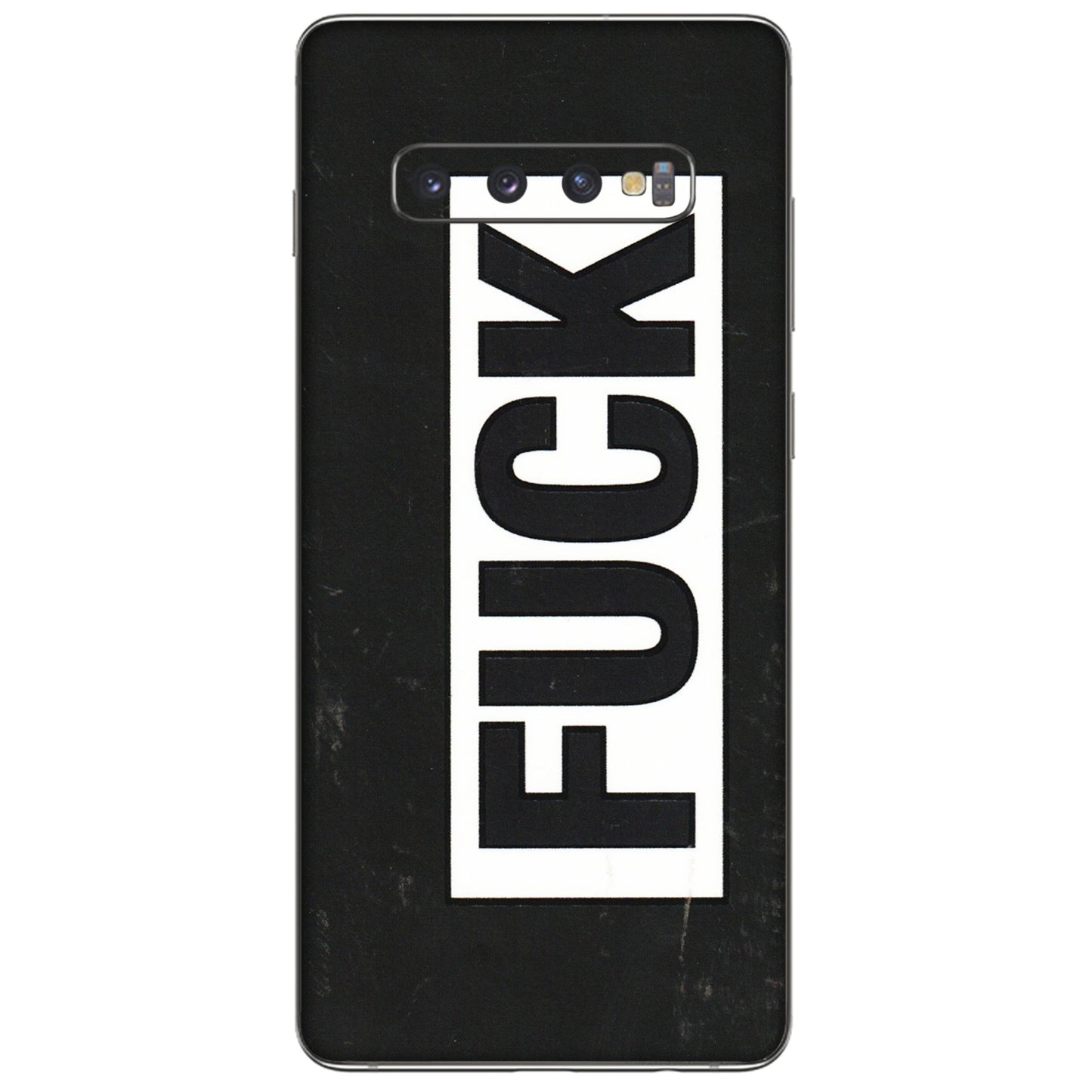 Samsung A/S Series Phone Skins (All Models) - The F Word - 3D Embossed Finish (L-255) Samsung Galaxy S10 Plus
