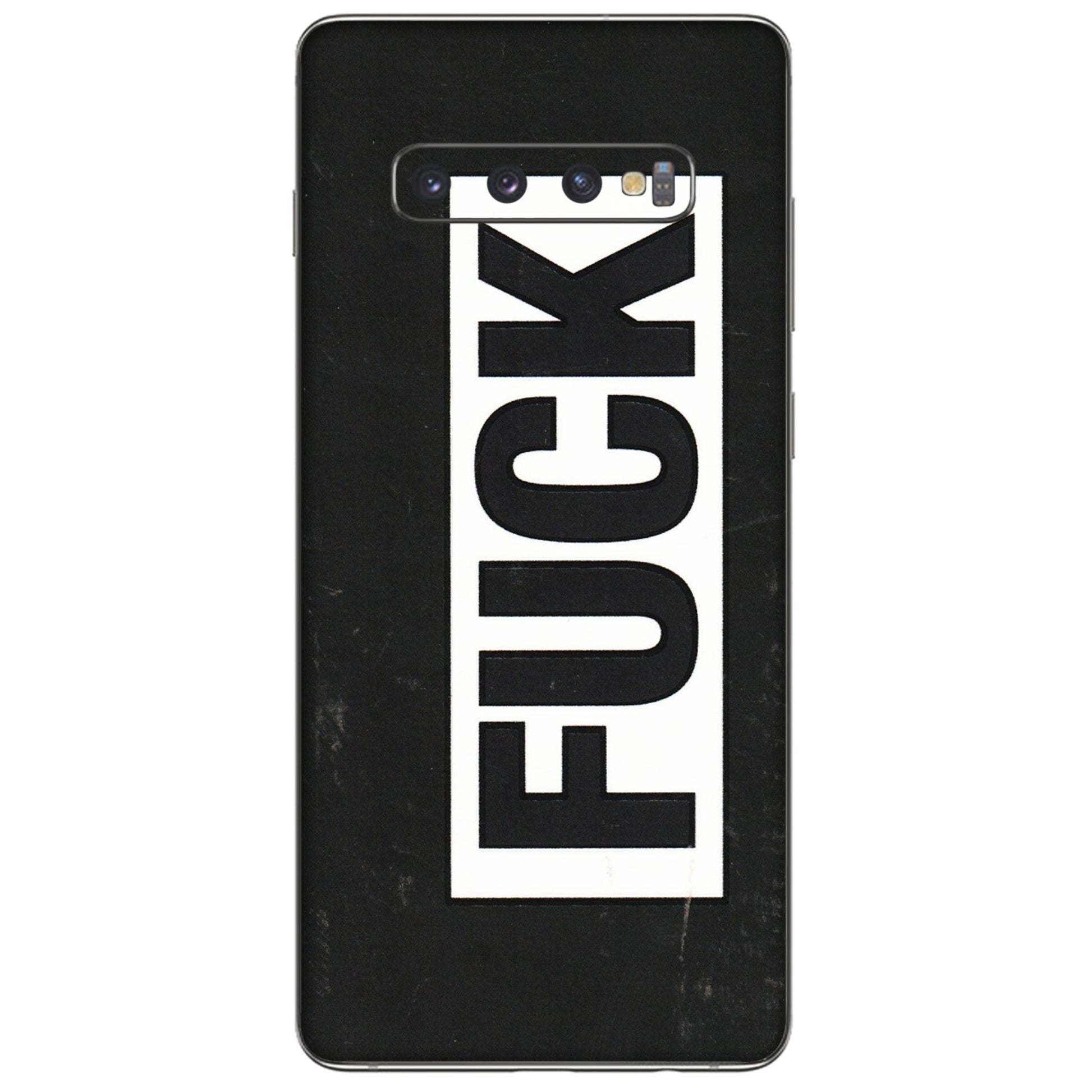 Samsung A/S Series Phone Skins (All Models) - The F Word - 3D Embossed Finish (L-255) Samsung Galaxy S10 Plus
