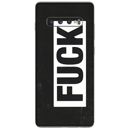 Samsung A/S Series Phone Skins (All Models) - The F Word - 3D Embossed Finish (L-255) Samsung Galaxy S10 Plus