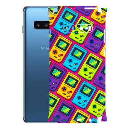 Samsung A/S Series Phone Skins (All Models) - Gameboy Colourful - 3D Embossed Finish (L-266) Samsung Galaxy S10 Plus