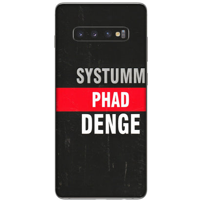 Samsung A/S Series Phone Skins (All Models) - Systumm Phad Denge - 3D Embossed Finish (L-278) Samsung Galaxy S10 Plus