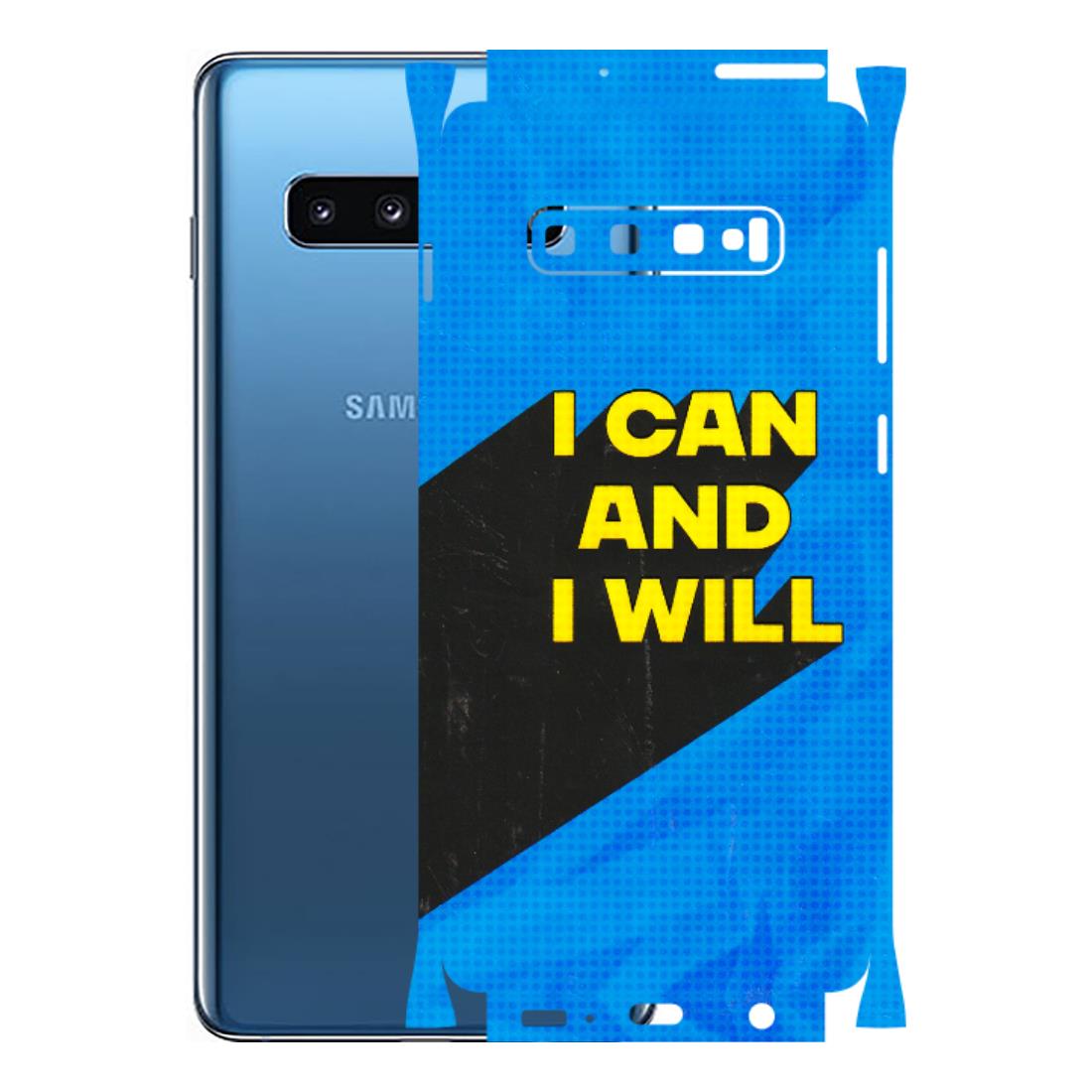 Samsung A/S Series Phone Skins (All Models) - I Can And I Will - 3D Embossed Finish (L-281) Samsung Galaxy S10 Plus