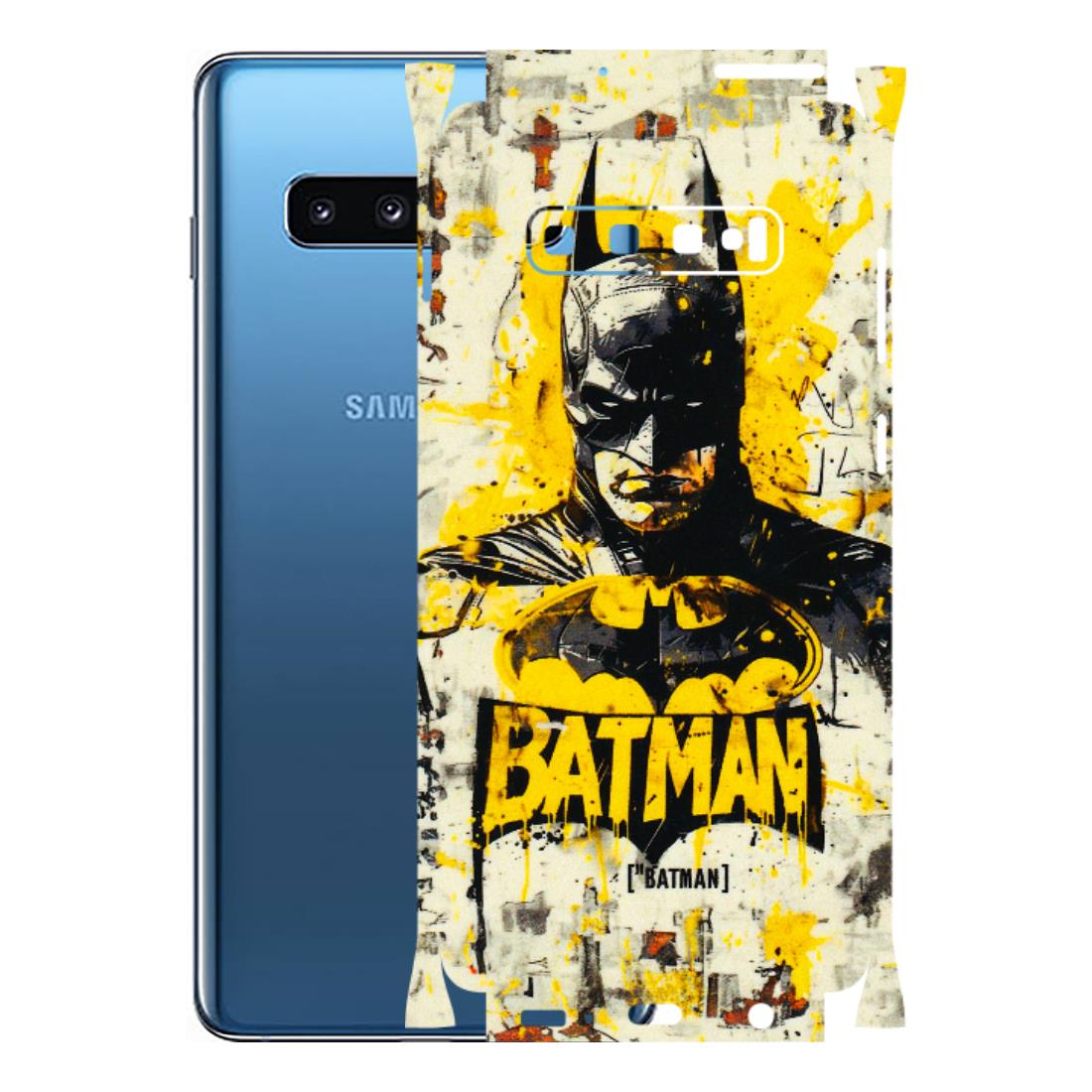 Samsung A/S Series Phone Skins (All Models) - Batman Yellow BT - 3D Embossed Finish (L-304) Samsung Galaxy S10 Plus