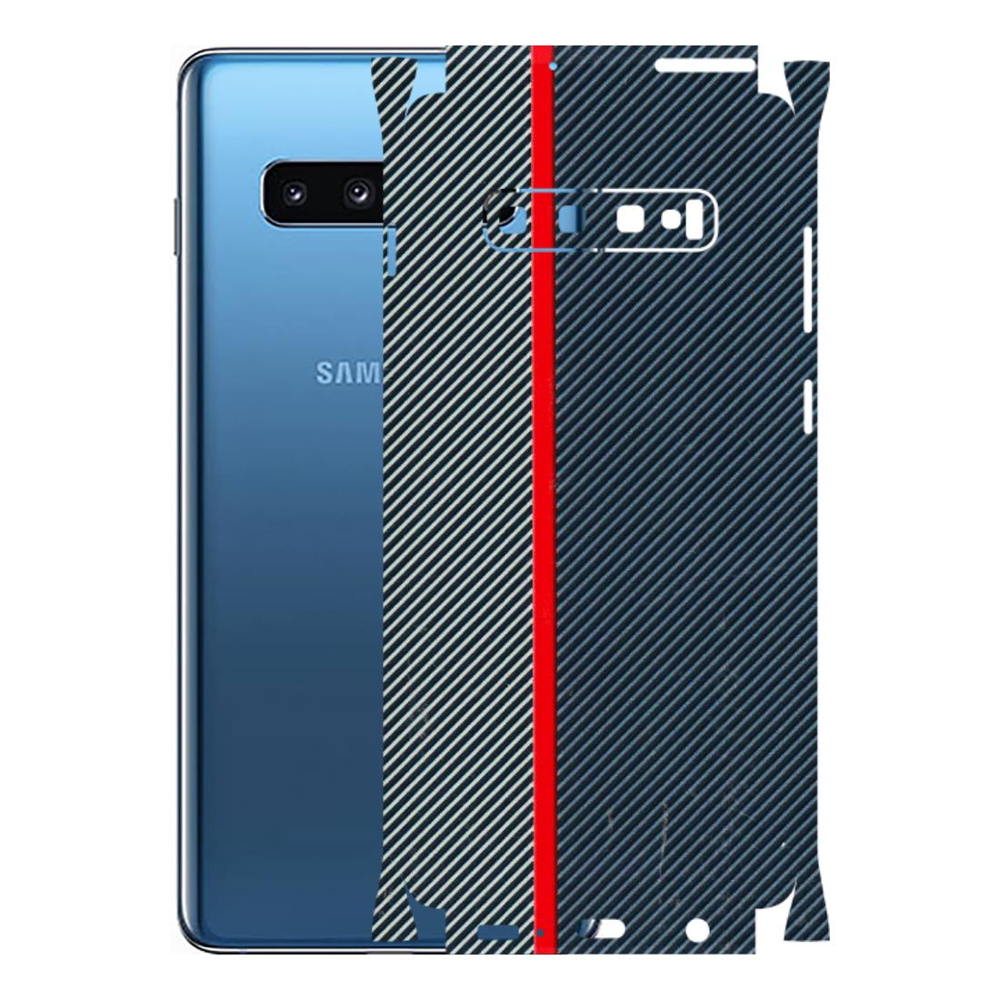 Samsung A/S Series Phone Skins (All Models) - Blue Sober Lines - 3D Embossed Finish (L-305) Samsung Galaxy S10 Plus
